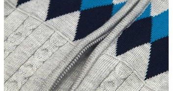 海多多 hidodo童装春冬季男童儿童服装毛线开衫中童针织拉链外套学院英伦 绿色 90